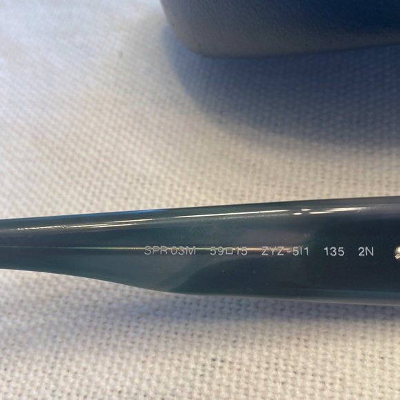 Authentic Prada Lavender and Blue Tortoise Shell Sunglasses - Picture 5 of 8